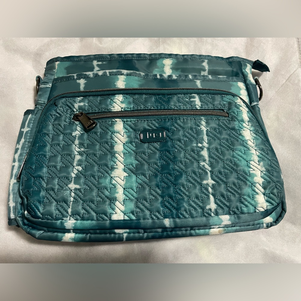lug Teal Tie-Dye Quilted Crossbody Bag